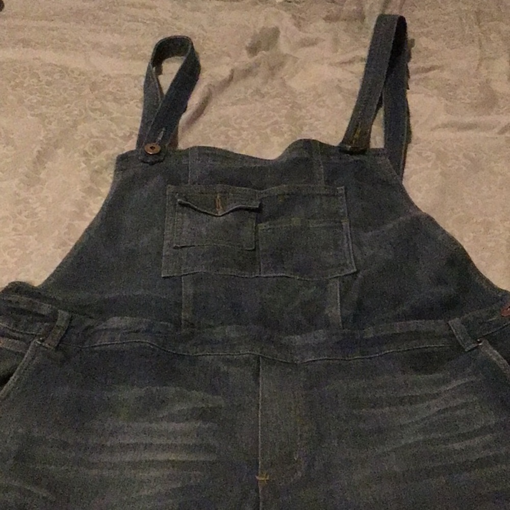 tall Royal Blue brand bib jeans